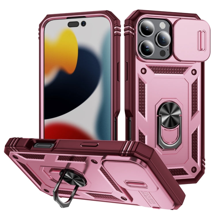 Sliding Camshield TPU + PC Phone Case with Holder, For iPhone 17e / 16e, For iPhone 17 Pro Max, For iPhone 17 Pro, For iPhone 17, For iPhone Air, For iPhone 16 Pro Max