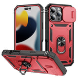 Sliding Camshield TPU + PC Phone Case with Holder, For iPhone 17e / 16e, For iPhone 17 Pro Max, For iPhone 17 Pro, For iPhone 17, For iPhone Air, For iPhone 16 Pro Max
