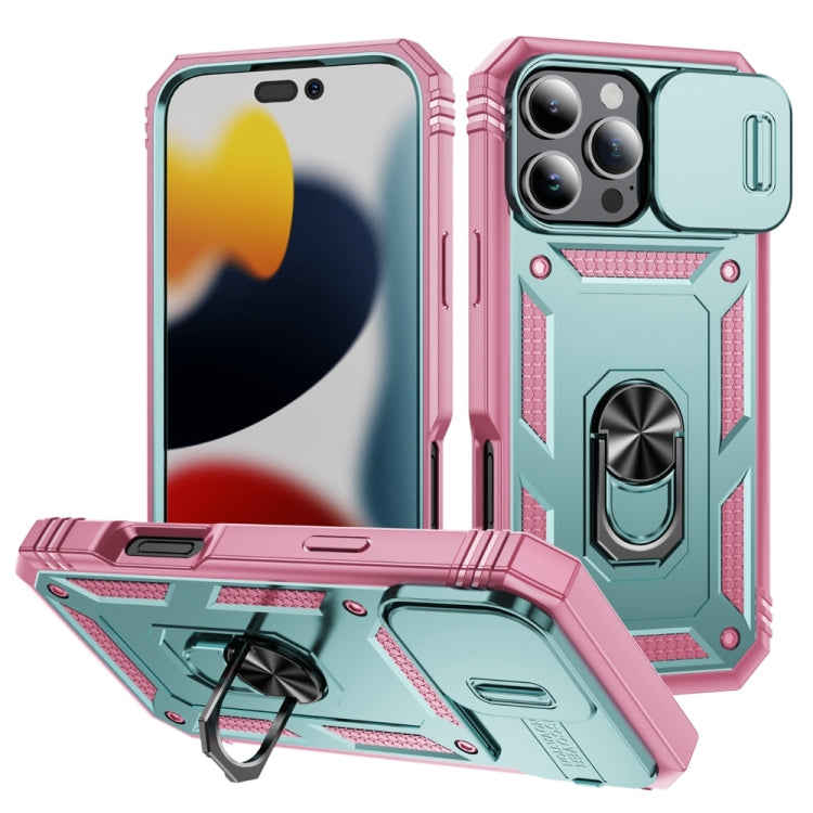 Sliding Camshield TPU + PC Phone Case with Holder, For iPhone 17e / 16e, For iPhone 17 Pro Max, For iPhone 17 Pro, For iPhone 17, For iPhone Air, For iPhone 16 Pro Max