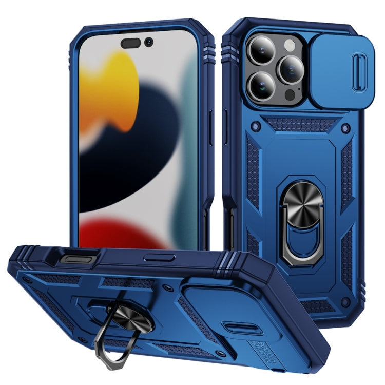 Sliding Camshield TPU + PC Phone Case with Holder, For iPhone 16 Pro, For iPhone 16 Plus, For iPhone 16