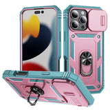 Sliding Camshield TPU + PC Phone Case with Holder, For iPhone 16 Pro, For iPhone 16 Plus, For iPhone 16