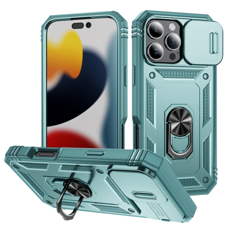 Sliding Camshield TPU + PC Phone Case with Holder, For iPhone 16 Pro, For iPhone 16 Plus, For iPhone 16