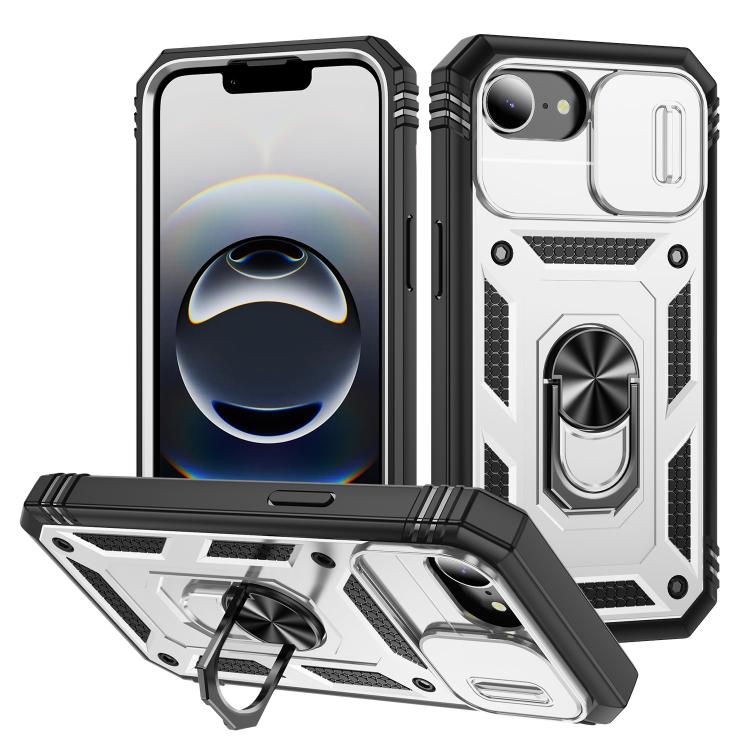 Sliding Camshield TPU + PC Phone Case with Holder, For iPhone 18 Pro / 17 Pro, For iPhone 18 Pro Max / 17 Pro Max, For iPhone 17e / 16e, For iPhone 17, For iPhone Air, For iPhone 16 Pro Max