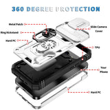 Sliding Camshield TPU + PC Phone Case with Holder, For iPhone 17e / 16e, For iPhone 17 Pro Max, For iPhone 17 Pro, For iPhone 17, For iPhone Air, For iPhone 16 Pro Max