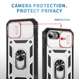 Sliding Camshield TPU + PC Phone Case with Holder, For iPhone 17e / 16e, For iPhone 17 Pro Max, For iPhone 17 Pro, For iPhone 17, For iPhone Air, For iPhone 16 Pro Max