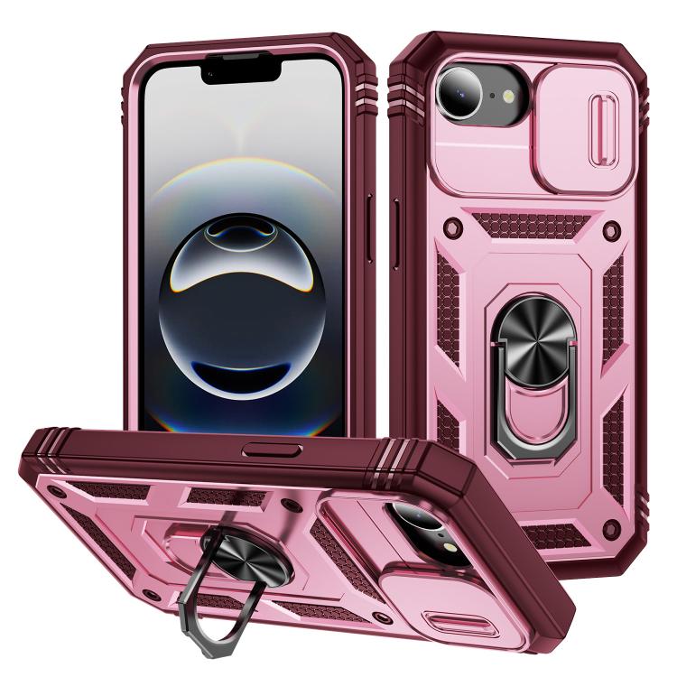 Sliding Camshield TPU + PC Phone Case with Holder, For iPhone 18 Pro / 17 Pro, For iPhone 18 Pro Max / 17 Pro Max, For iPhone 17e / 16e, For iPhone 17, For iPhone Air, For iPhone 16 Pro Max