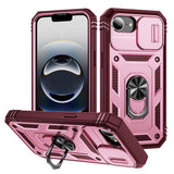 Sliding Camshield TPU + PC Phone Case with Holder, For iPhone 18 Pro / 17 Pro, For iPhone 18 Pro Max / 17 Pro Max, For iPhone 17e / 16e, For iPhone 17, For iPhone Air, For iPhone 16 Pro Max