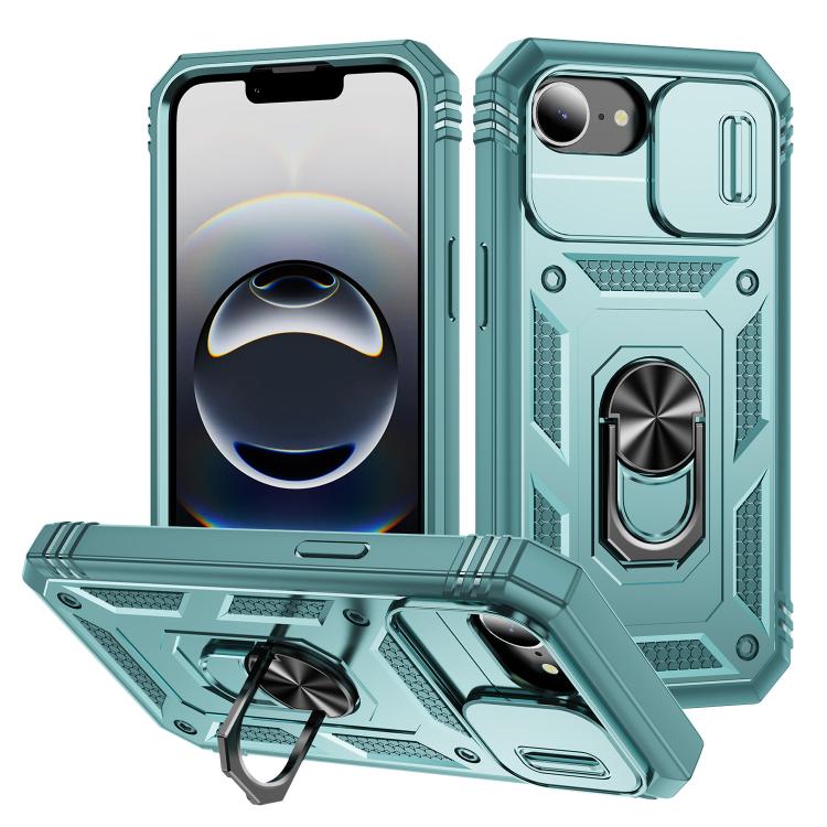 Sliding Camshield TPU + PC Phone Case with Holder, For iPhone 18 Pro / 17 Pro, For iPhone 18 Pro Max / 17 Pro Max, For iPhone 17e / 16e, For iPhone 17, For iPhone Air, For iPhone 16 Pro Max