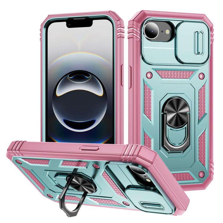 Sliding Camshield TPU + PC Phone Case with Holder, For iPhone 18 Pro / 17 Pro, For iPhone 18 Pro Max / 17 Pro Max, For iPhone 17e / 16e, For iPhone 17, For iPhone Air, For iPhone 16 Pro Max