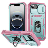 Sliding Camshield TPU + PC Phone Case with Holder, For iPhone 18 Pro / 17 Pro, For iPhone 18 Pro Max / 17 Pro Max, For iPhone 17e / 16e, For iPhone 17, For iPhone Air, For iPhone 16 Pro Max