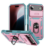 Sliding Camshield TPU + PC Phone Case with Holder, For iPhone 17e / 16e, For iPhone 17 Pro Max, For iPhone 17 Pro, For iPhone 17, For iPhone Air, For iPhone 16 Pro Max