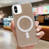 Acrylic Transparent Glitter MagSafe Phone Case, For iPhone XS Max, For iPhone 8 Plus / 7 Plus