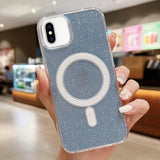 Acrylic Transparent Glitter MagSafe Phone Case, For iPhone XS Max, For iPhone 8 Plus / 7 Plus