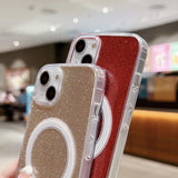 Acrylic Transparent Glitter MagSafe Phone Case, For iPhone XS Max, For iPhone 8 Plus / 7 Plus