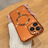 Electroplating MagSafe Phone Case, For iPhone 11, For iPhone 11 Pro