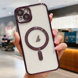 Electroplating MagSafe Phone Case, For iPhone 13 Pro, For iPhone 13, For iPhone 12, For iPhone 12 Pro Max, For iPhone 12 Pro, For iPhone 11 Pro Max