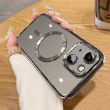 Electroplating MagSafe Phone Case, For iPhone 15, For iPhone 14 Plus, For iPhone 14, For iPhone 14 Pro