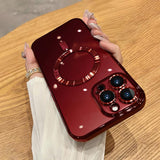 Electroplating MagSafe Phone Case, For iPhone 16, For iPhone 15 Pro Max, For iPhone 15 Pro, For iPhone 15 Plus