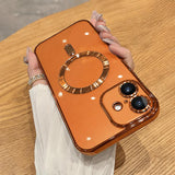 Electroplating MagSafe Phone Case, For iPhone 16, For iPhone 15 Pro Max, For iPhone 15 Pro, For iPhone 15 Plus