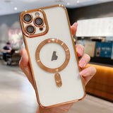 Electroplating MagSafe Phone Case, For iPhone 17e / 16e, For iPhone 17 Pro Max, For iPhone 17 Pro, For iPhone 17, For iPhone Air, For iPhone 16 Pro Max