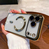 Electroplating MagSafe Phone Case, For iPhone 17e / 16e, For iPhone 17 Pro Max, For iPhone 17 Pro, For iPhone 17
