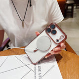 Electroplating MagSafe Phone Case, For iPhone 14 Pro Max, For iPhone 13 Pro Max, For iPhone 13 Pro, For iPhone 13