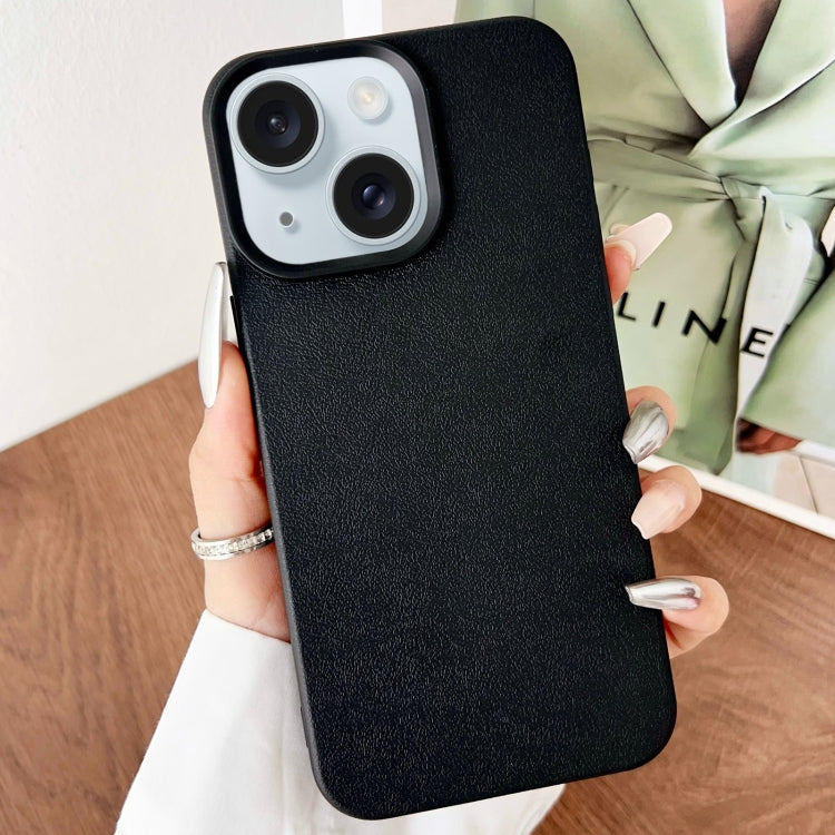 Leather Texture TPU Full Coverage Phone Case, For iPhone 15 Pro Max, For iPhone 15 Pro, For iPhone 15 Plus, For iPhone 15, For iPhone 14 Plus, For iPhone 14, For iPhone 14 Pro, For iPhone 14 Pro Max