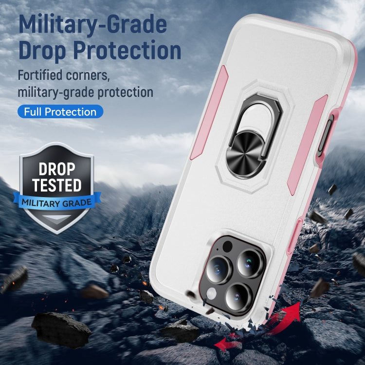 Pioneer Armor Heavy Duty PC + TPU Phone Case with Holder, For iPhone 16 Pro Max, For iPhone 16 Pro, For iPhone 16 Plus, For iPhone 16