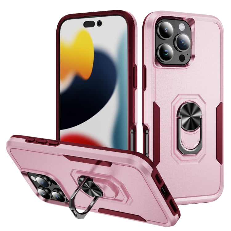 Pioneer Armor Heavy Duty PC + TPU Phone Case with Holder, For iPhone 16 Pro Max, For iPhone 16 Pro, For iPhone 16 Plus, For iPhone 16
