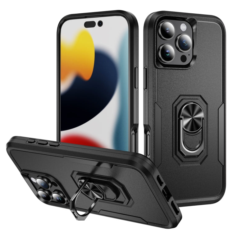 Pioneer Armor Heavy Duty PC + TPU Phone Case with Holder, For iPhone 16 Pro Max, For iPhone 16 Pro, For iPhone 16 Plus, For iPhone 16