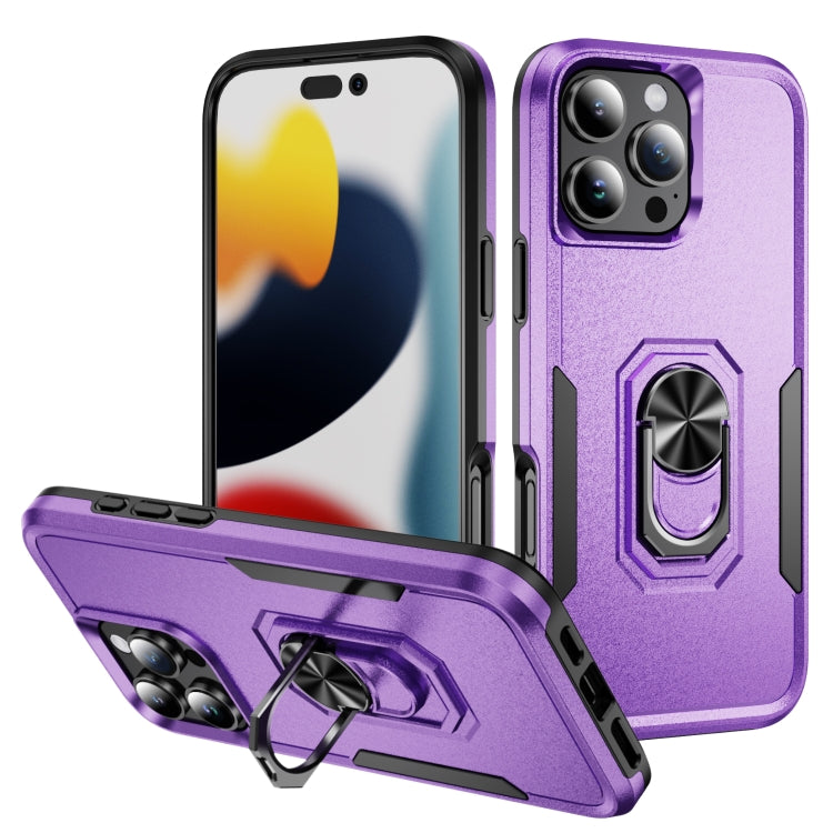 Pioneer Armor Heavy Duty PC + TPU Phone Case with Holder, For iPhone 16 Pro Max, For iPhone 16 Pro, For iPhone 16 Plus, For iPhone 16