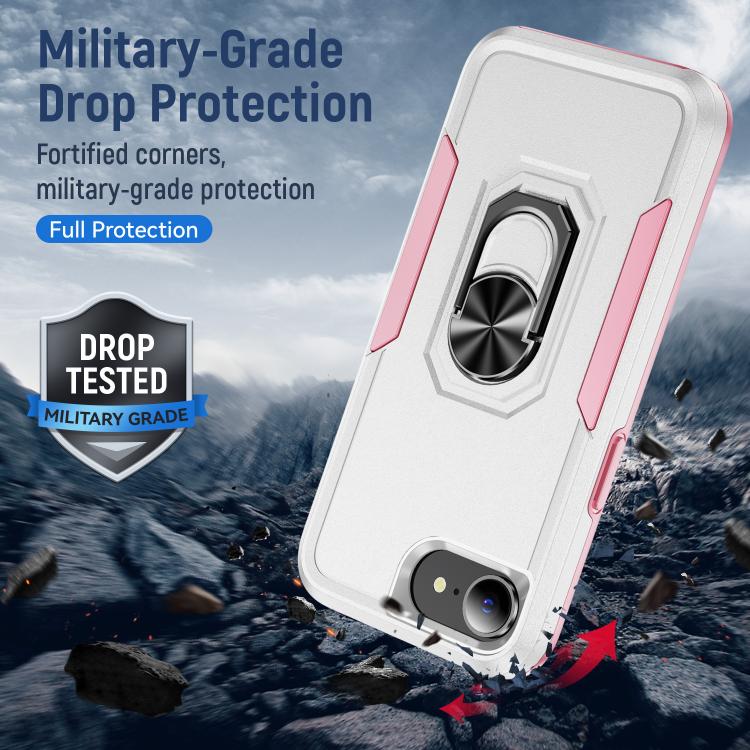 Pioneer Armor Heavy Duty PC + TPU Phone Case with Holder, For iPhone 17e / 16e, For iPhone 17 Pro Max, For iPhone 17 Pro, For iPhone 17, For iPhone Air