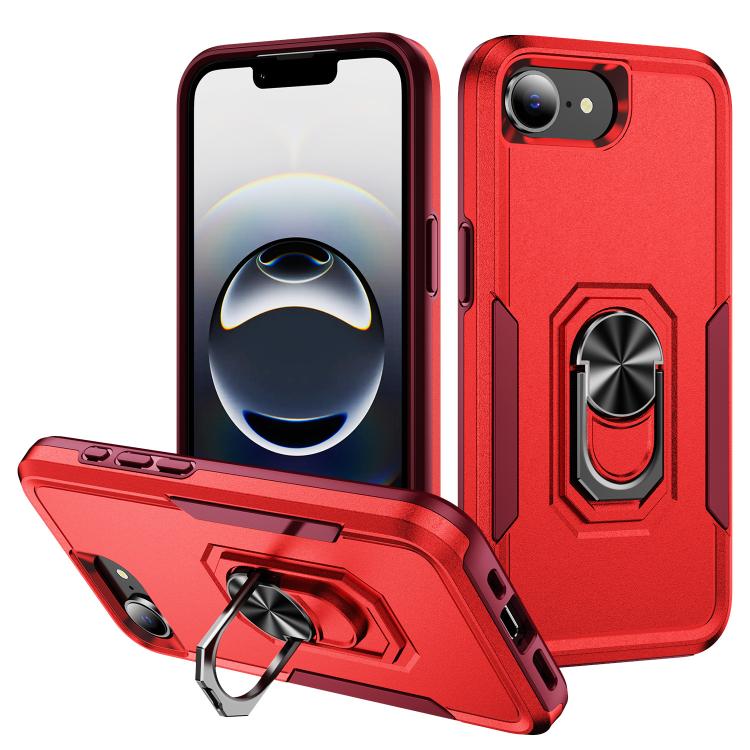 Pioneer Armor Heavy Duty PC + TPU Phone Case with Holder, For iPhone 18 Pro, For iPhone 18 Pro Max, For iPhone 17e / 16e, For iPhone 17 Pro Max, For iPhone 17 Pro