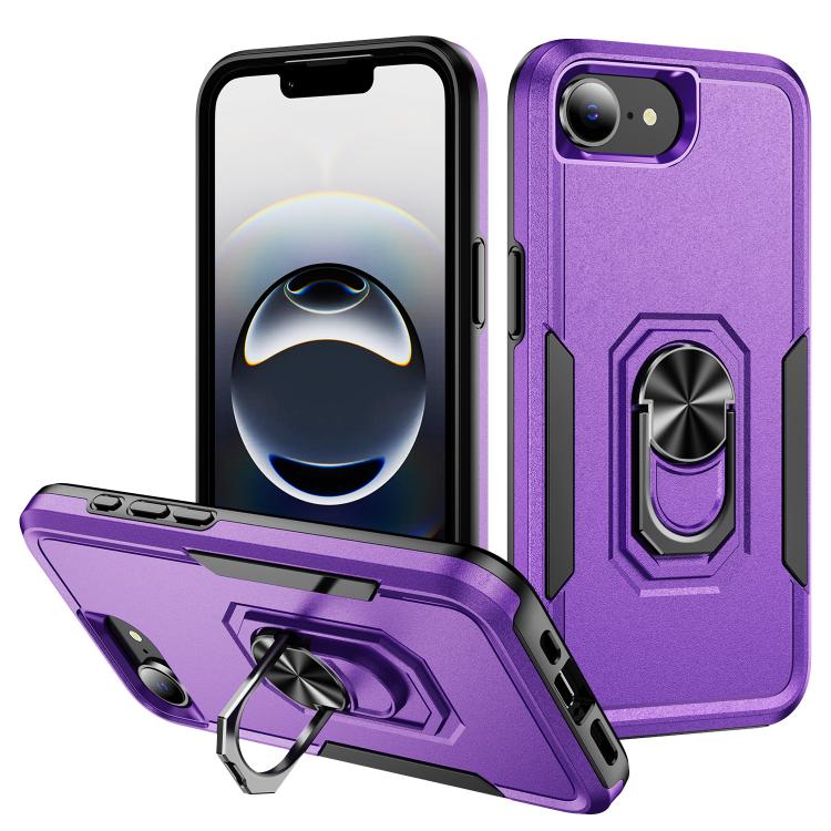 Pioneer Armor Heavy Duty PC + TPU Phone Case with Holder, For iPhone 18 Pro, For iPhone 18 Pro Max, For iPhone 17e / 16e, For iPhone 17 Pro Max, For iPhone 17 Pro