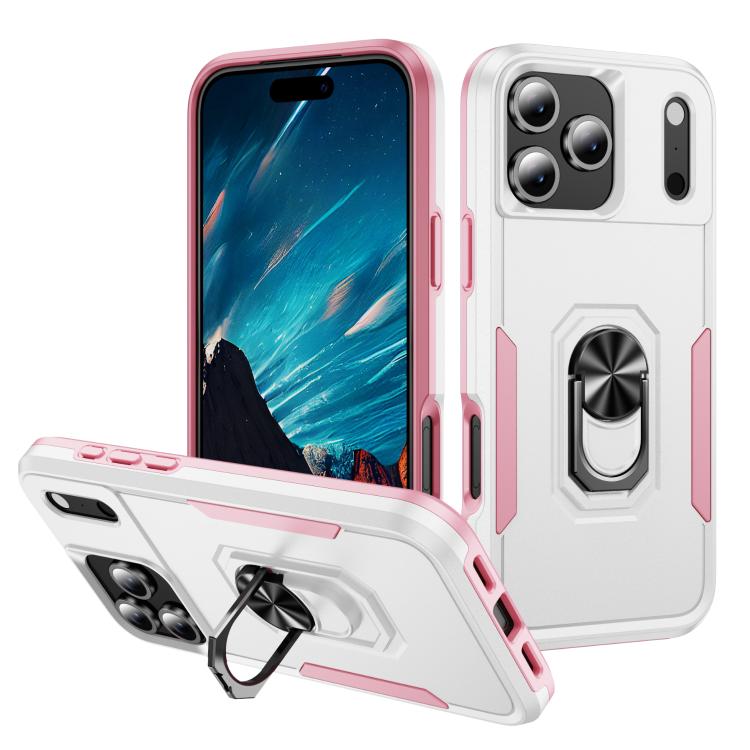 Pioneer Armor Heavy Duty PC + TPU Phone Case with Holder, For iPhone 18 Pro, For iPhone 18 Pro Max, For iPhone 17e / 16e, For iPhone 17 Pro Max, For iPhone 17 Pro