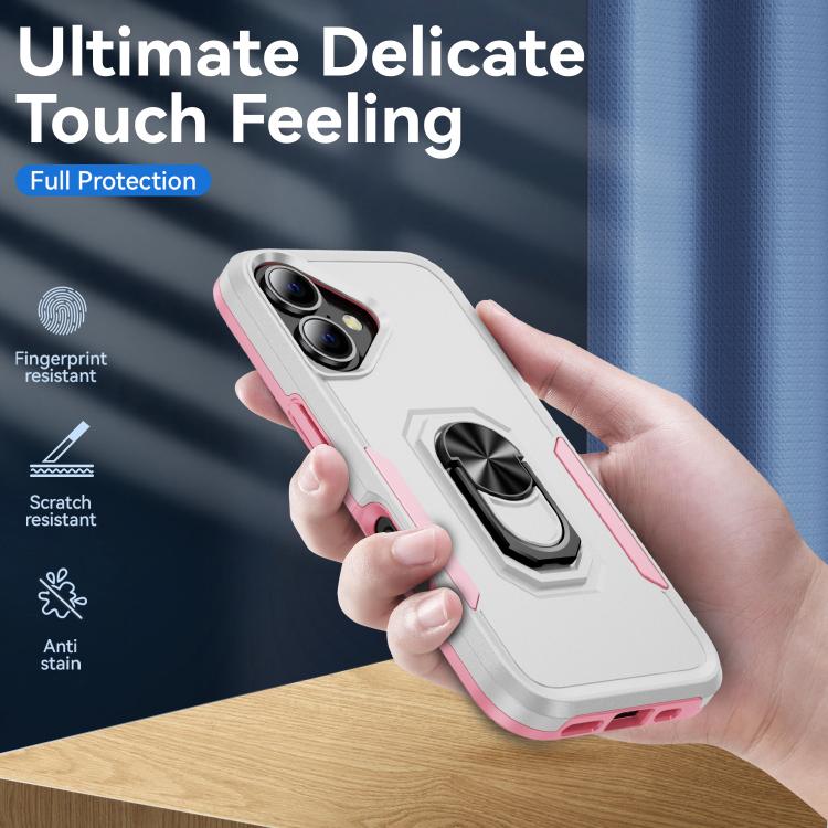 Pioneer Armor Heavy Duty PC + TPU Phone Case with Holder, For iPhone 17, For iPhone Air, For iPhone 16 Pro Max, For iPhone 16 Pro, For iPhone 16 Plus
