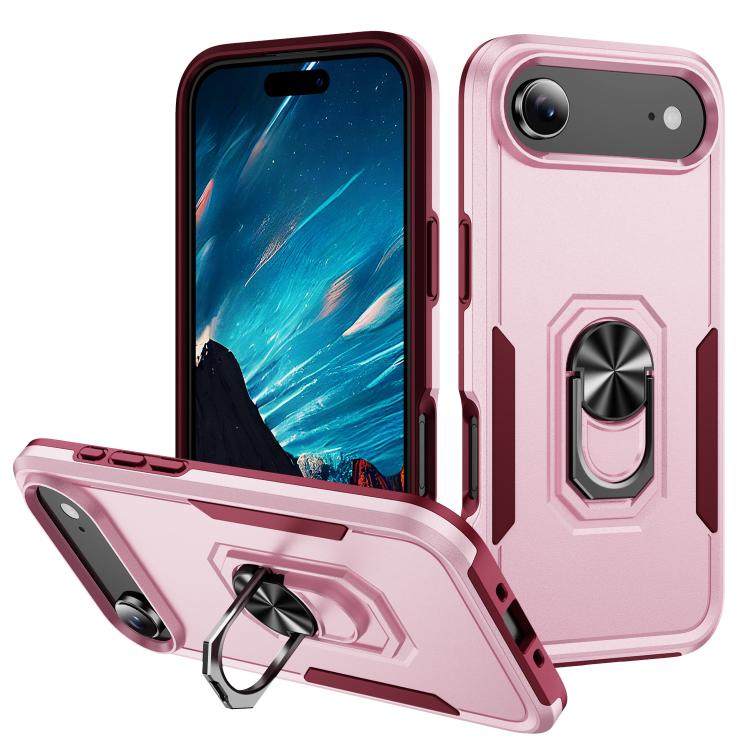 Pioneer Armor Heavy Duty PC + TPU Phone Case with Holder, For iPhone 17, For iPhone Air, For iPhone 16 Pro Max, For iPhone 16 Pro, For iPhone 16 Plus