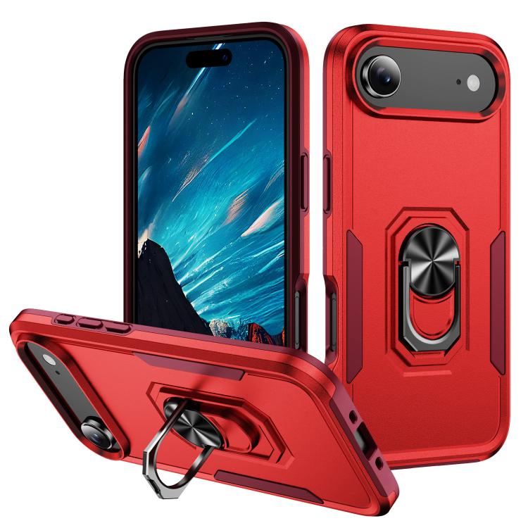 Pioneer Armor Heavy Duty PC + TPU Phone Case with Holder, For iPhone 17, For iPhone Air, For iPhone 16 Pro Max, For iPhone 16 Pro, For iPhone 16 Plus