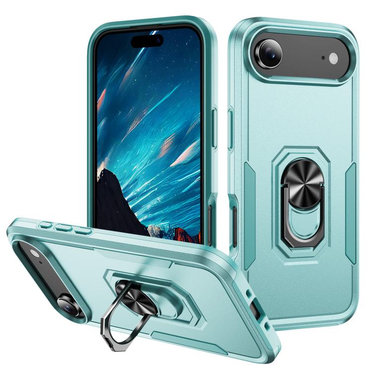 Pioneer Armor Heavy Duty PC + TPU Phone Case with Holder, For iPhone 17, For iPhone Air, For iPhone 16 Pro Max, For iPhone 16 Pro, For iPhone 16 Plus