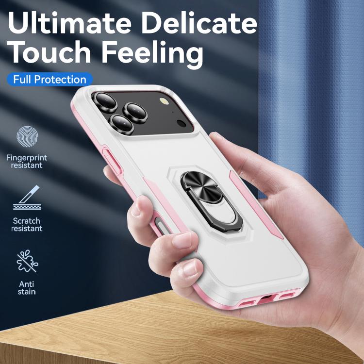 Pioneer Armor Heavy Duty PC + TPU Phone Case with Holder, For iPhone 18 Pro, For iPhone 18 Pro Max, For iPhone 17e / 16e, For iPhone 17 Pro Max, For iPhone 17 Pro