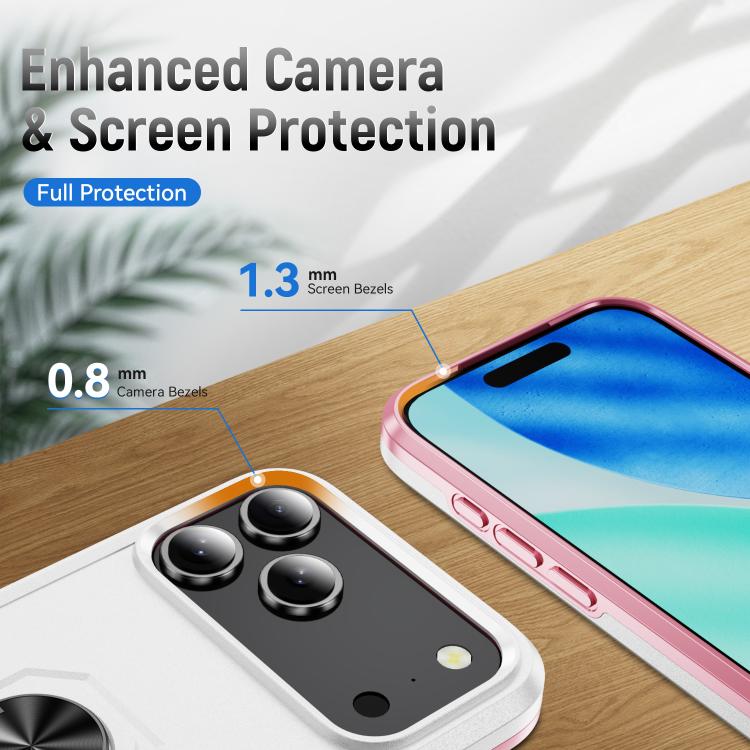 Pioneer Armor Heavy Duty PC + TPU Phone Case with Holder, For iPhone 18 Pro, For iPhone 18 Pro Max, For iPhone 17e / 16e, For iPhone 17 Pro Max, For iPhone 17 Pro