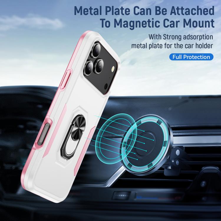 Pioneer Armor Heavy Duty PC + TPU Phone Case with Holder, For iPhone 18 Pro, For iPhone 18 Pro Max, For iPhone 17e / 16e, For iPhone 17 Pro Max, For iPhone 17 Pro