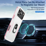 Pioneer Armor Heavy Duty PC + TPU Phone Case with Holder, For iPhone 18 Pro, For iPhone 18 Pro Max, For iPhone 17e / 16e, For iPhone 17 Pro Max, For iPhone 17 Pro