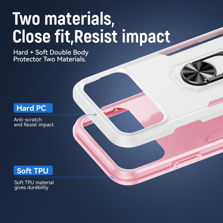 Pioneer Armor Heavy Duty PC + TPU Phone Case with Holder, For iPhone 18 Pro, For iPhone 18 Pro Max, For iPhone 17e / 16e, For iPhone 17 Pro Max, For iPhone 17 Pro