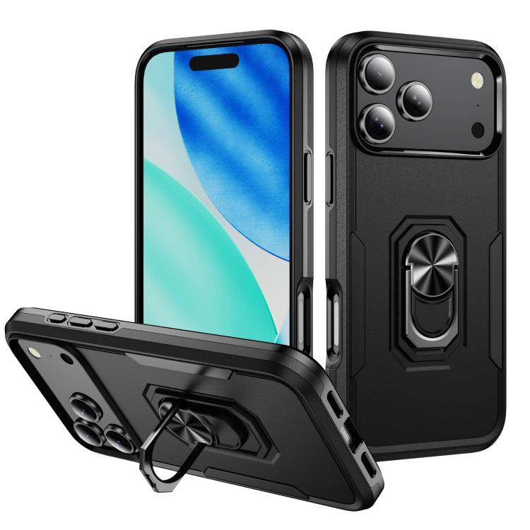 Pioneer Armor Heavy Duty PC + TPU Phone Case with Holder, For iPhone 18 Pro, For iPhone 18 Pro Max, For iPhone 17e / 16e, For iPhone 17 Pro Max, For iPhone 17 Pro