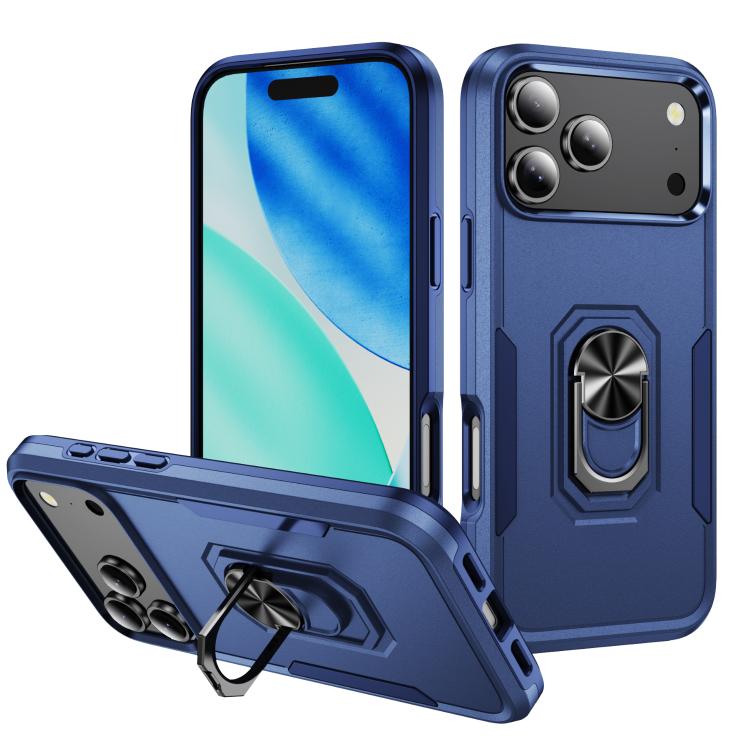 Pioneer Armor Heavy Duty PC + TPU Phone Case with Holder, For iPhone 18 Pro, For iPhone 18 Pro Max, For iPhone 17e / 16e, For iPhone 17 Pro Max, For iPhone 17 Pro