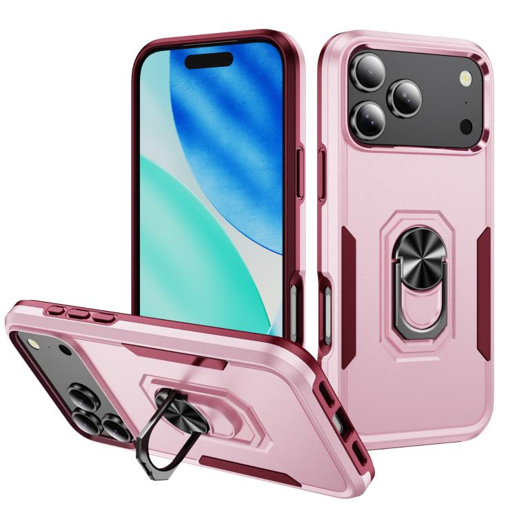 Pioneer Armor Heavy Duty PC + TPU Phone Case with Holder, For iPhone 18 Pro, For iPhone 18 Pro Max, For iPhone 17e / 16e, For iPhone 17 Pro Max, For iPhone 17 Pro