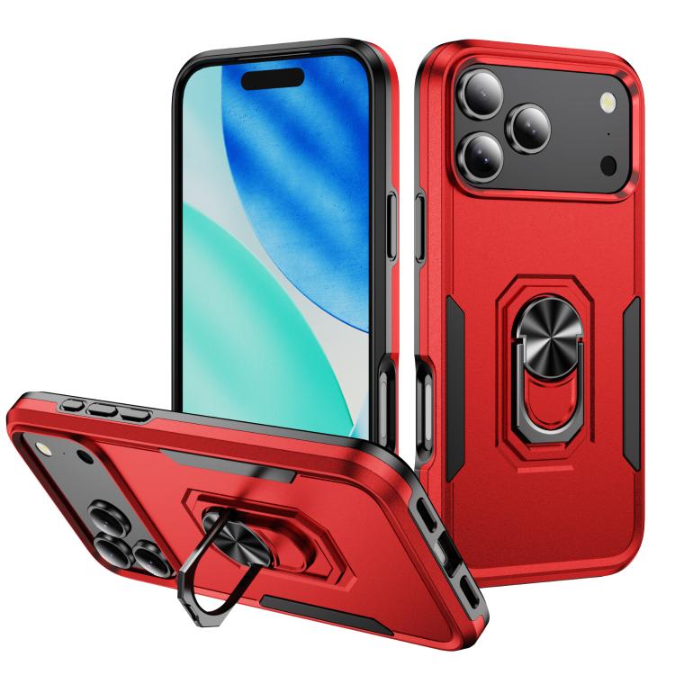 Pioneer Armor Heavy Duty PC + TPU Phone Case with Holder, For iPhone 18 Pro, For iPhone 18 Pro Max, For iPhone 17e / 16e, For iPhone 17 Pro Max, For iPhone 17 Pro