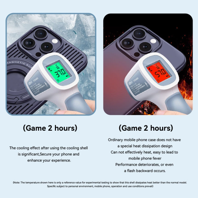 Cooling MagSafe Magnetic Phone Case with Trolley Bracket, For iPhone 17 Pro Max, For iPhone 17 Pro, For iPhone 17