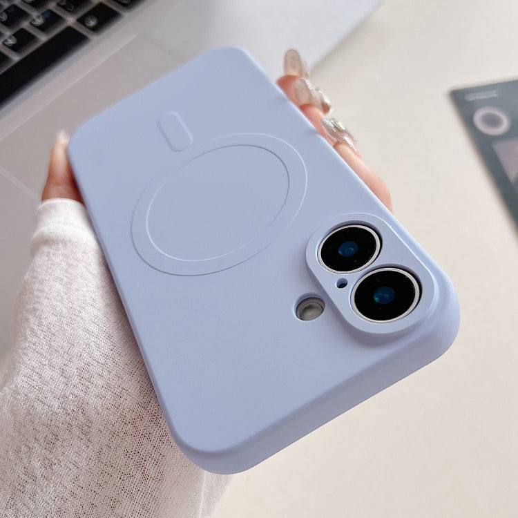 Solid Color Liquid Silicone MagSafe Magnetic Phone Case, For iPhone 16 Pro, For iPhone 16 Plus, For iPhone 16